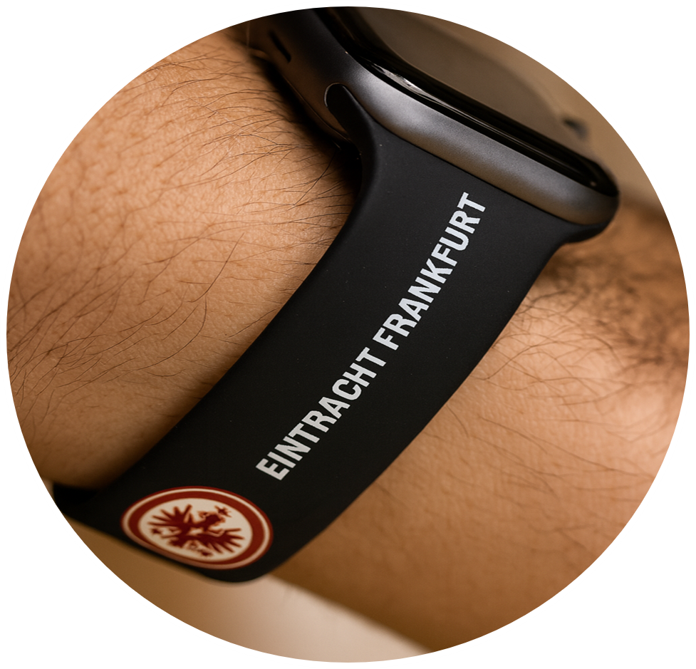 Smart Watch Band mit offiziellem Frankfurt Design | Kompatibel mit Größe 42 44 |Smartwatch Armband